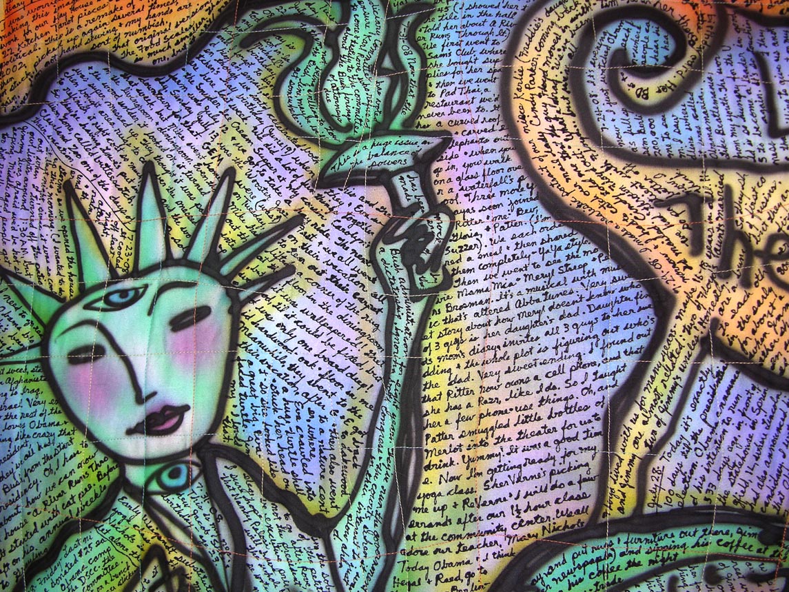 The Food Scales / Justice.  Detail view. Susan Shie 2008.